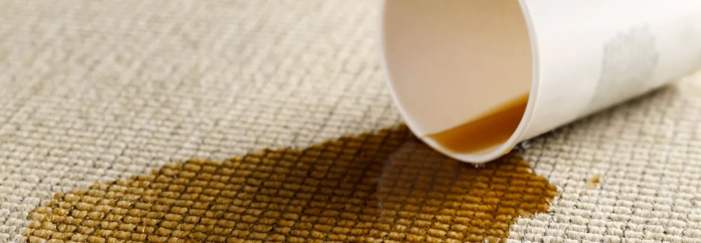 A Cup of Coffee Spilled on Carpet
